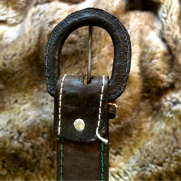 Embossed Hemingway Belt with sailfish & sailboats , beautiful look and feel - Picture 2 of 16